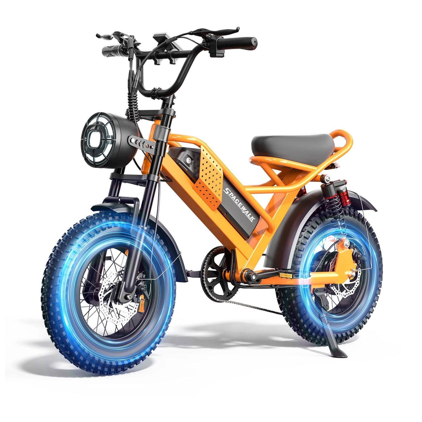 Spacewalk Mountain Electric Bike 750W Peak Motor 20 Inch Fat Tire Battery