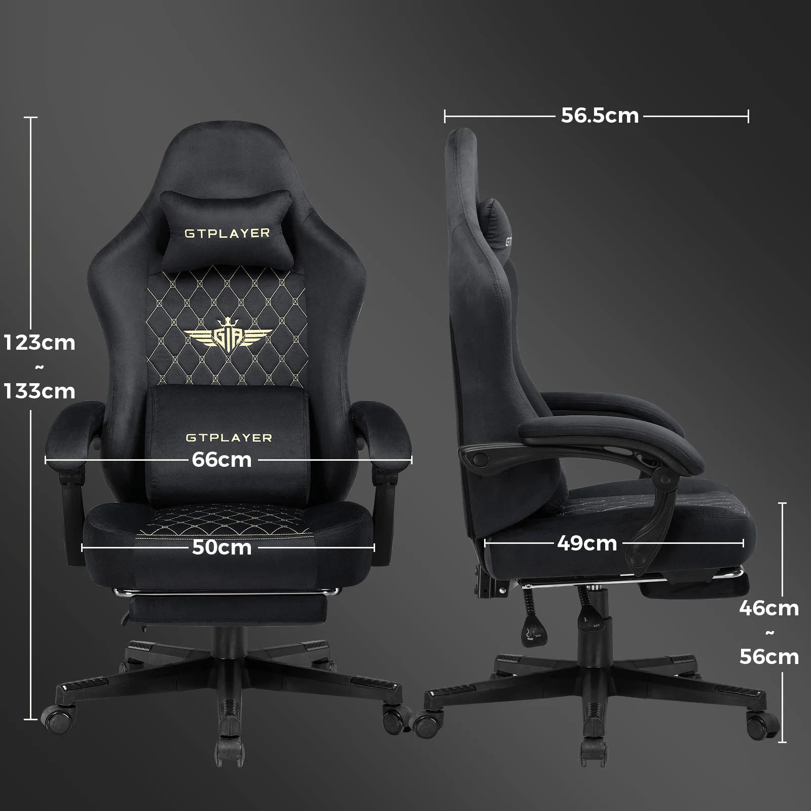 Ergonomic GTPLAYER Gaming Chair with Pocket Spring Cushion - Antland Marketplace