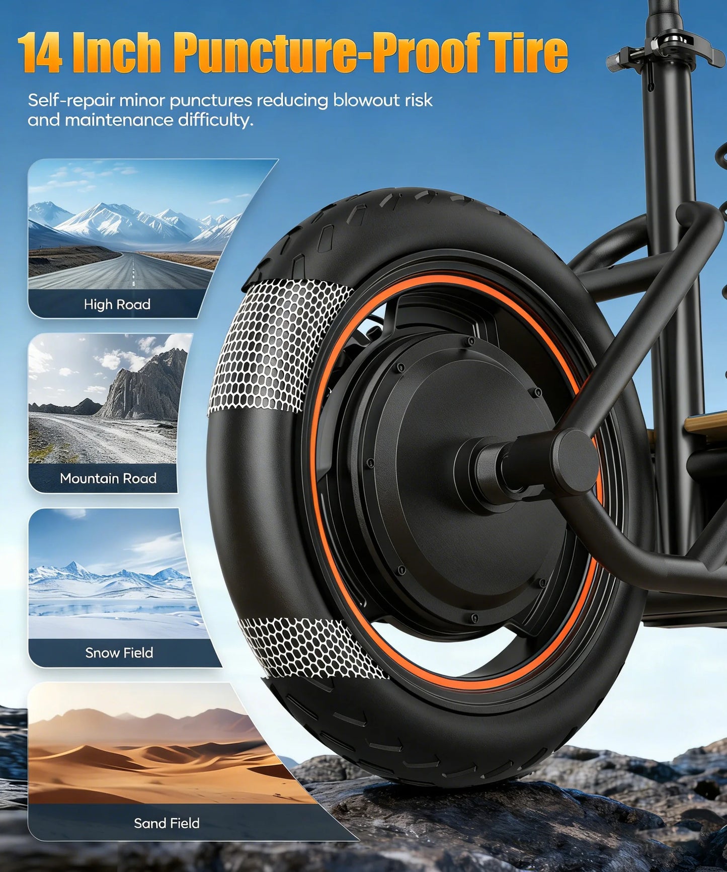 H14 900W Electric Scooter For Adults Foldable IPX5 22 MPH 22 Miles Range