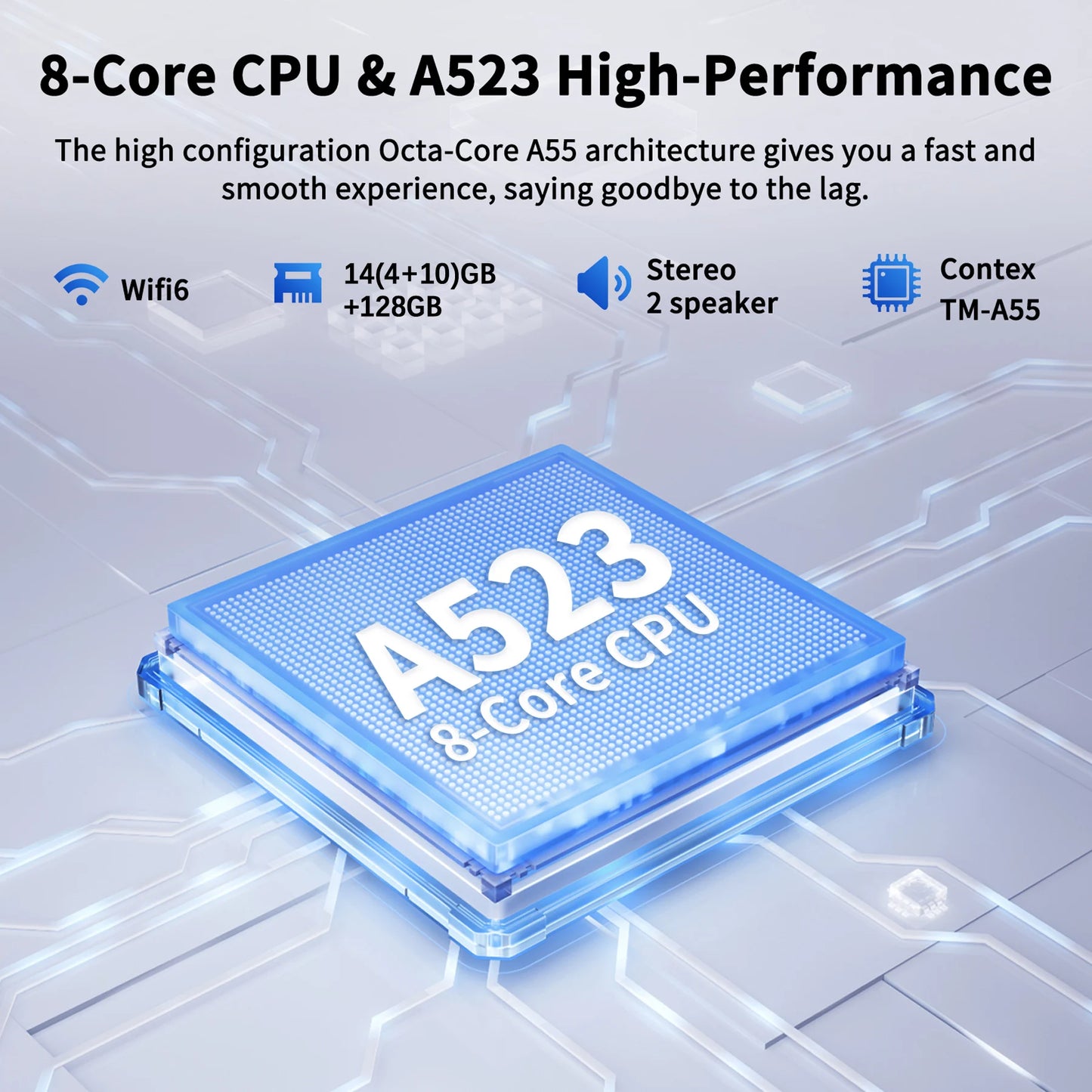 AEEZO C108 10.1 Inch Tablet 10GB RAM Android 14 Bundle