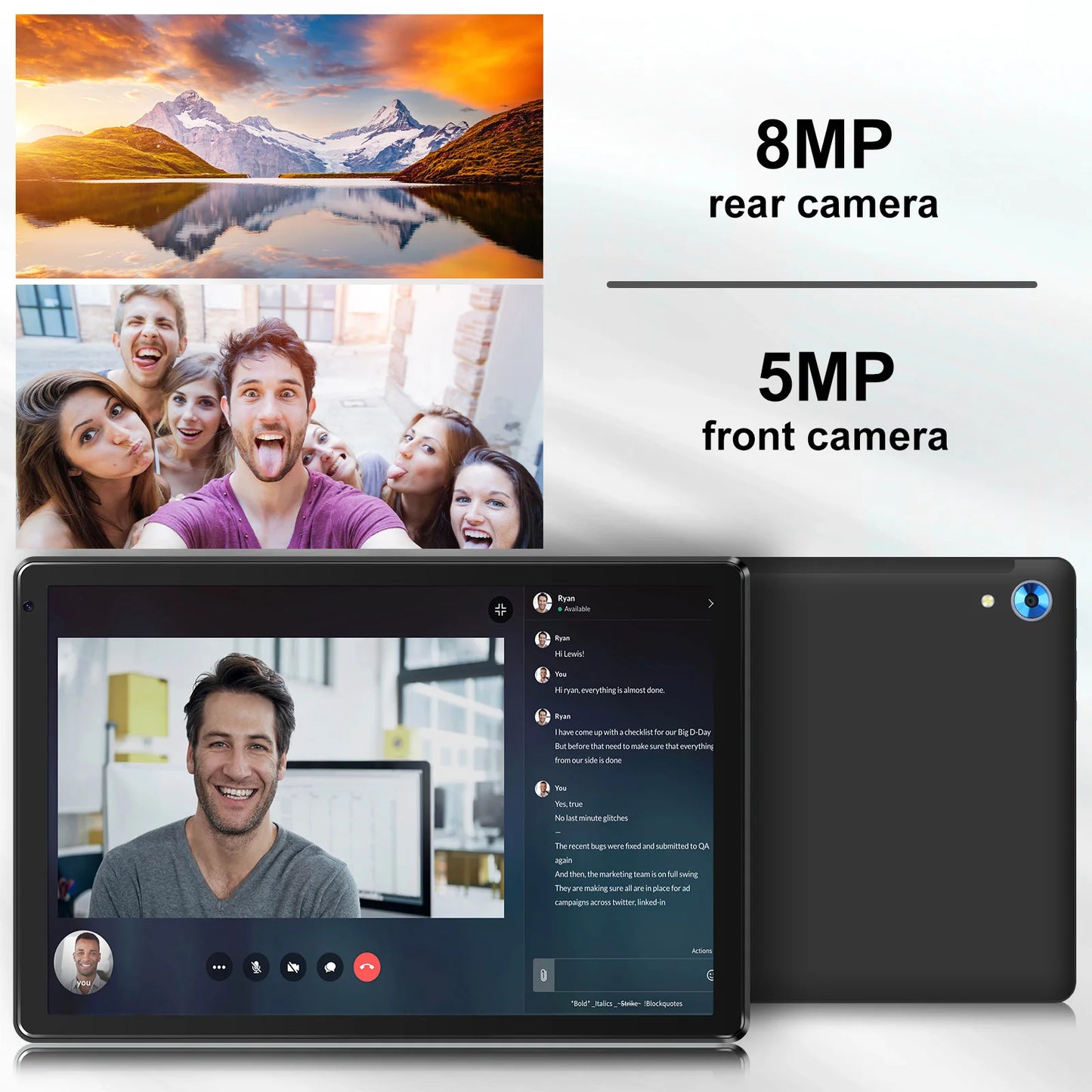 OC101 10.1 Inch Octa-Core Android 13 Tablet with 8GB RAM