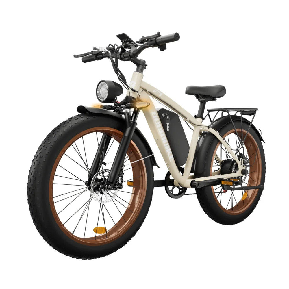 Zeegr F1 Fat Tire Electric Bike 1000W 48V 16Ah Lithium Battery Offroad US Stock