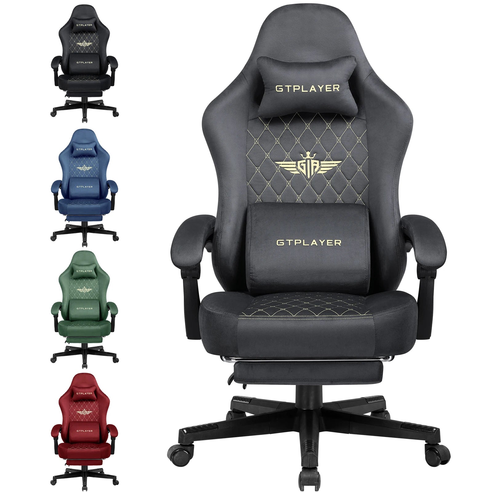 Ergonomic GTPLAYER Gaming Chair with Pocket Spring Cushion - Antland Marketplace