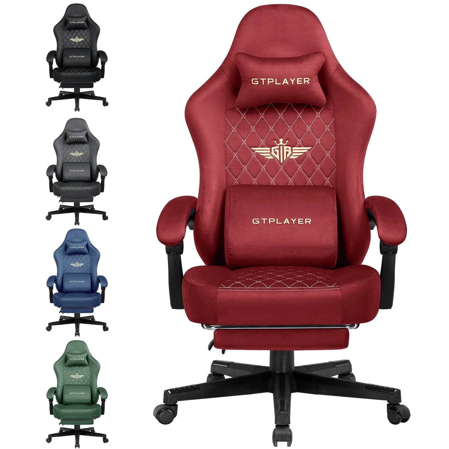 Ergonomic GTPLAYER Gaming Chair with Pocket Spring Cushion - Antland Marketplace