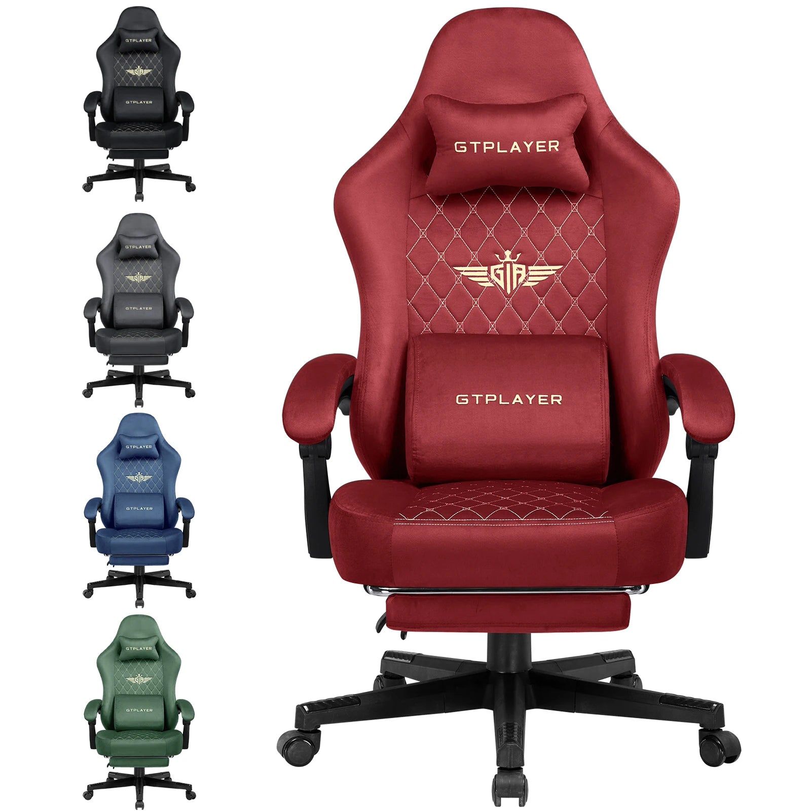 Ergonomic GTPLAYER Gaming Chair with Pocket Spring Cushion - Antland Marketplace