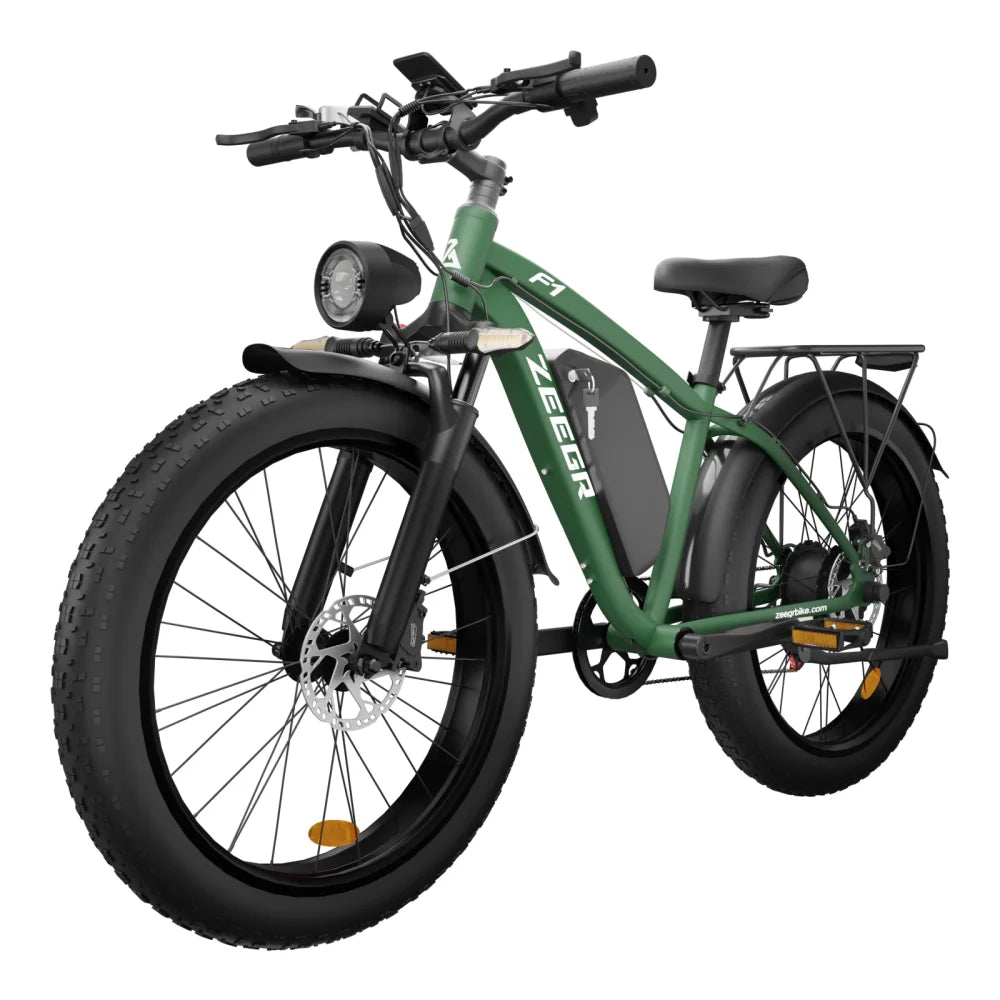 Zeegr F1 Fat Tire Electric Bike 1000W 48V 16Ah Lithium Battery Offroad US Stock