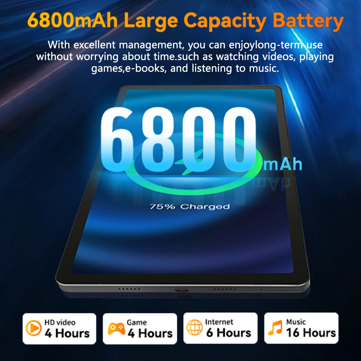 C9 Plus 11 Inch Tablet HD Display Android 14 Octa-Core 12GB RAM