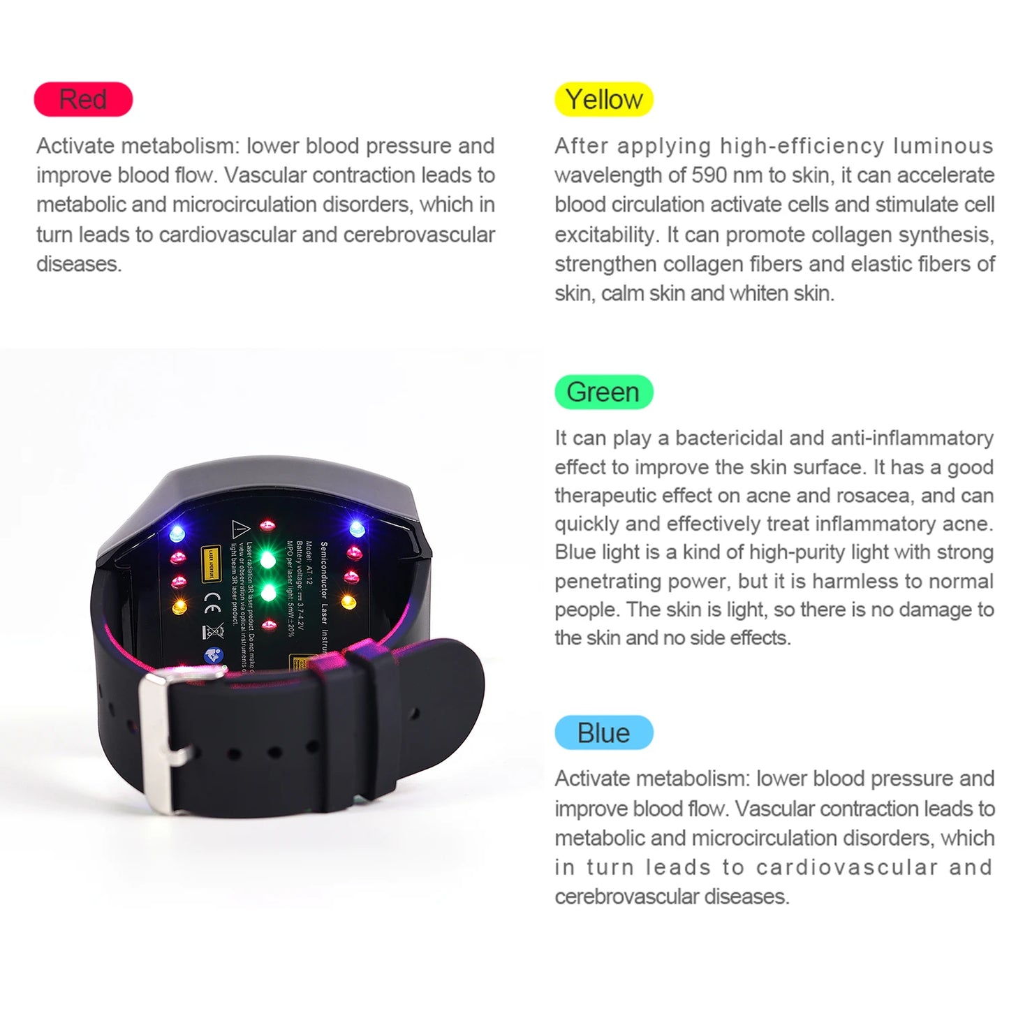 High Tech Laser Therapy Watch for Health and Wellness - Antland Marketplace