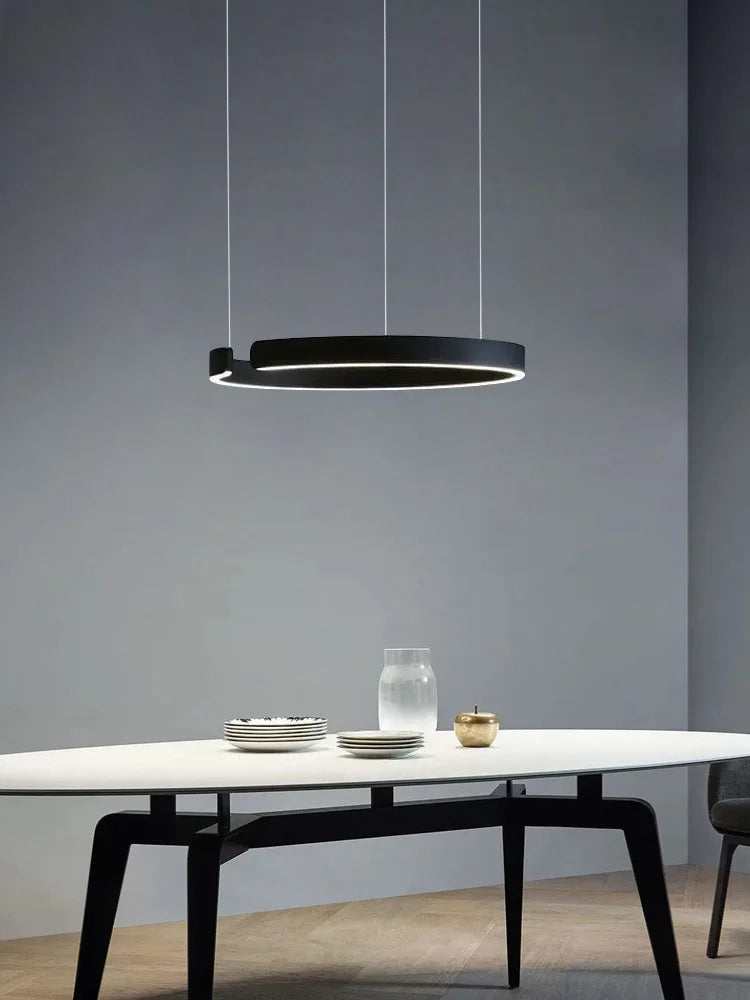 Ceiling chandelier Pendant light Chandeliers for dining room LED Bedroom living room nordic home decor Modern Round ring lamps - Antland Marketplace