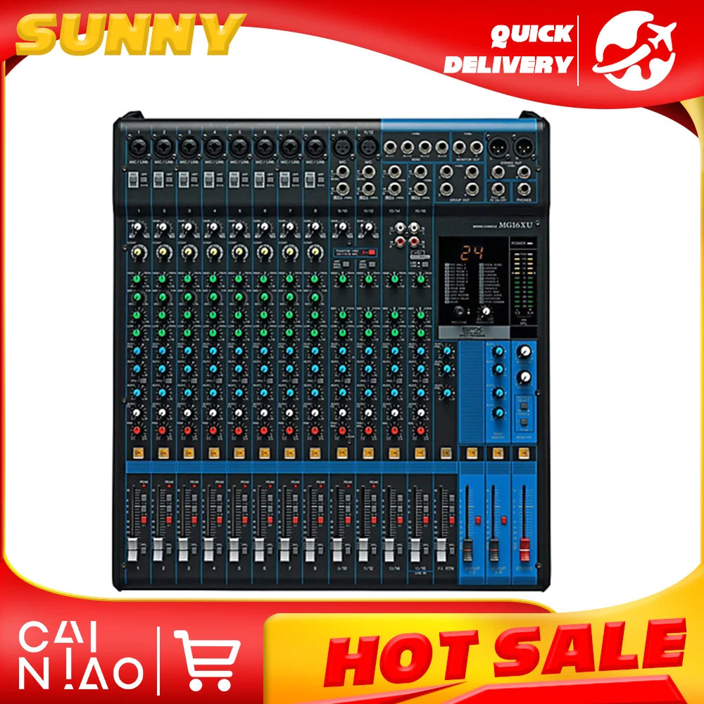 MG16XU 16 Channel USB Mixer with Effects for Stereo Sound