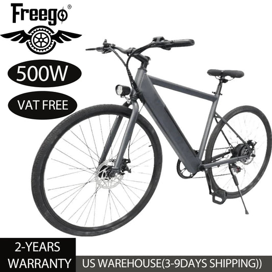 Freego City Electric Bike 20 MPH 500W With 36V 8Ah Removable Battery