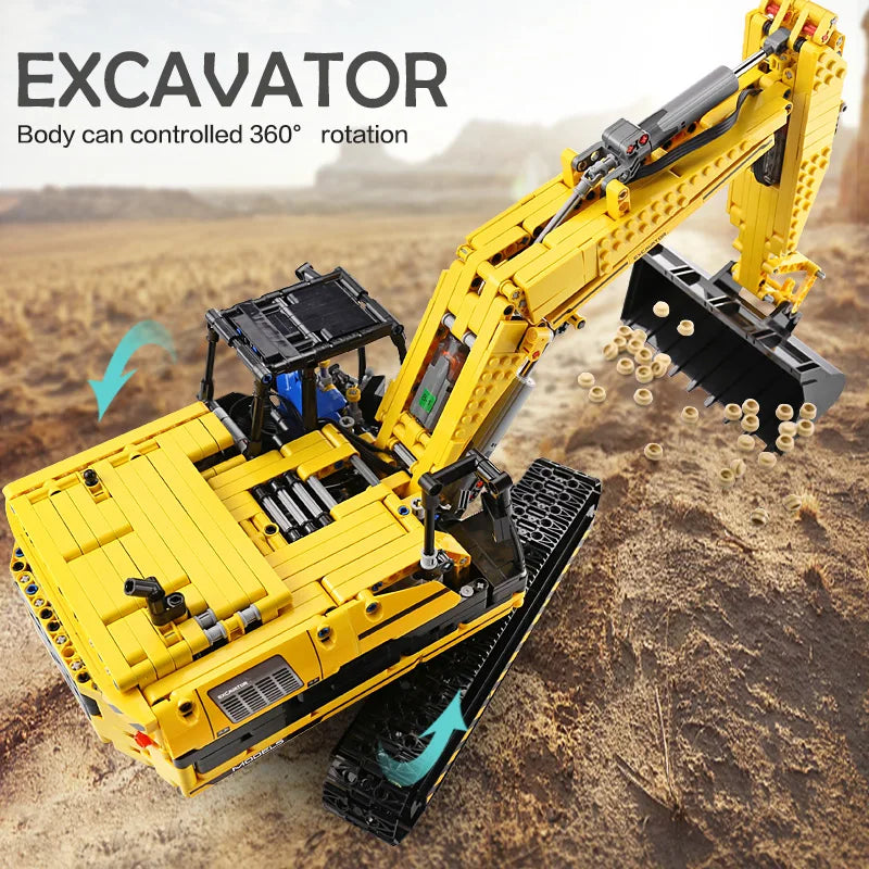Mould King 13112 Motorized Excavator Building Block Set