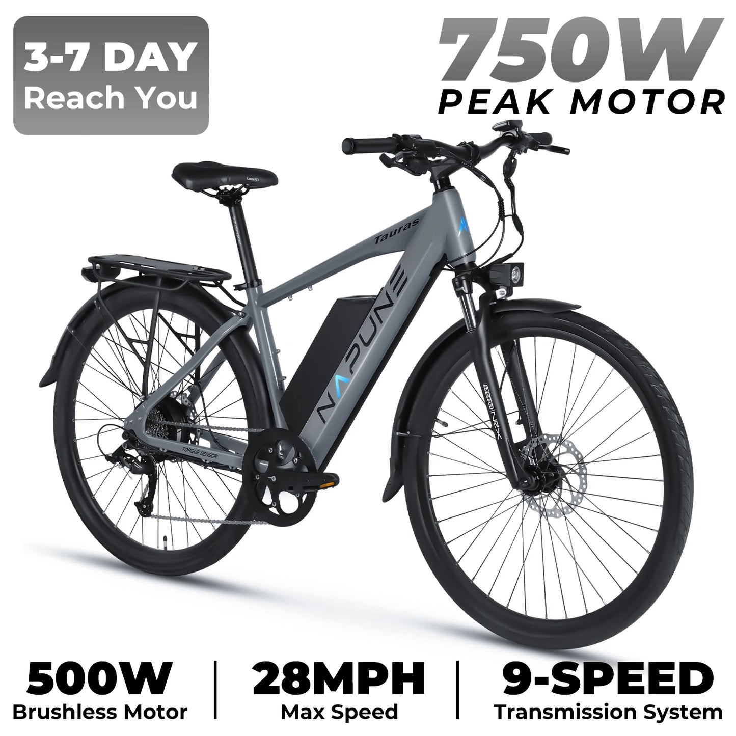 26 Inch Electric Mountain Bike 750W Front Suspension Lcd Display For Adult