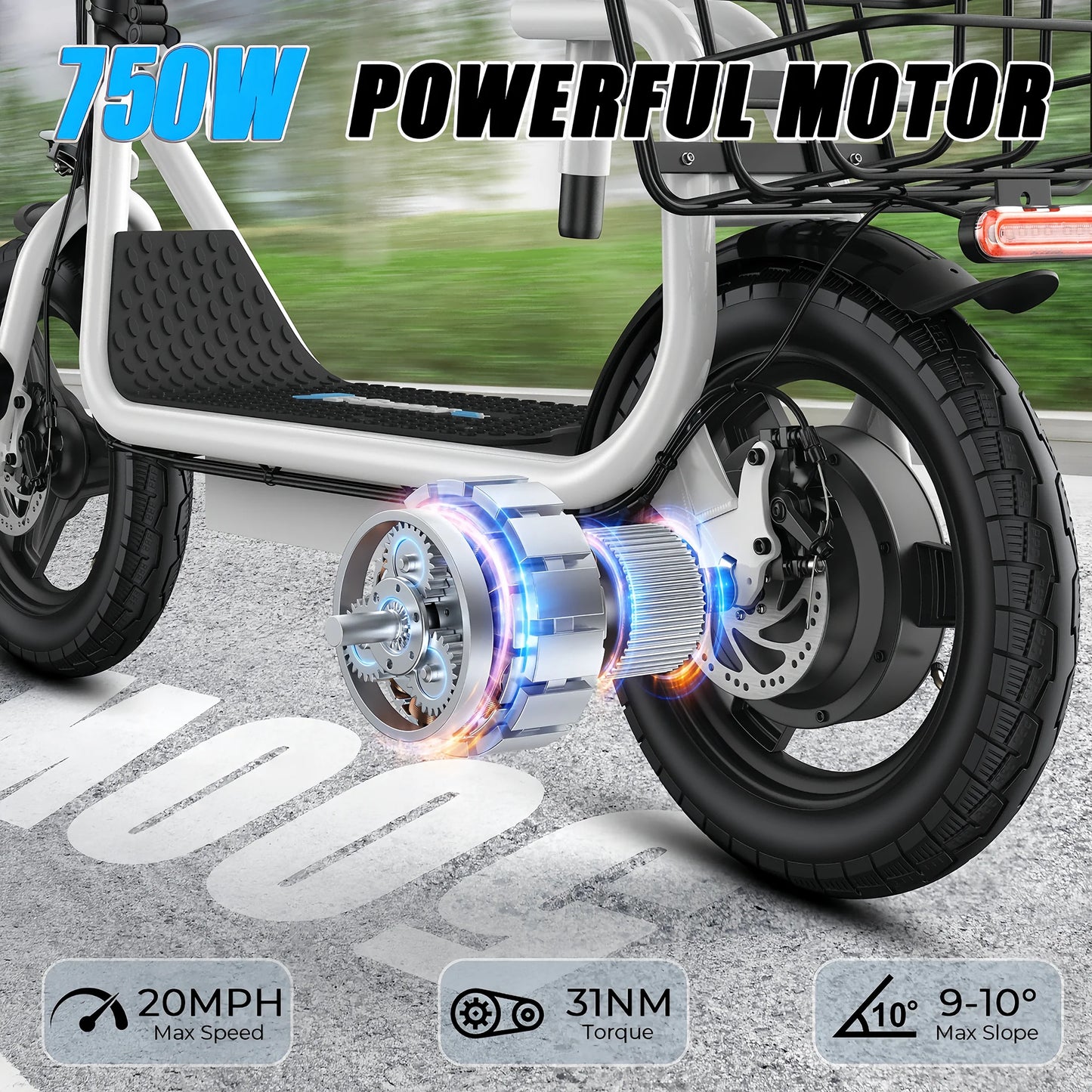 Varun P7 750W Foldable Electric Scooter 48V City Escooter