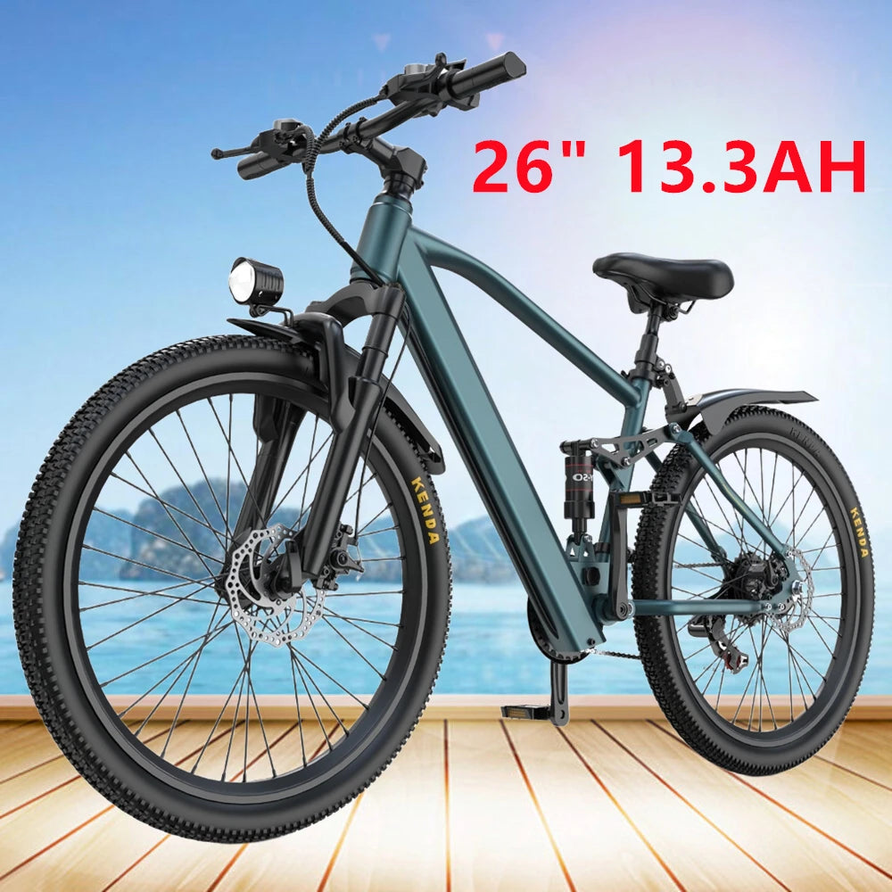 Adults Electric Mountain Bike 26 Inch 600W Peak Ebike 36V Battery