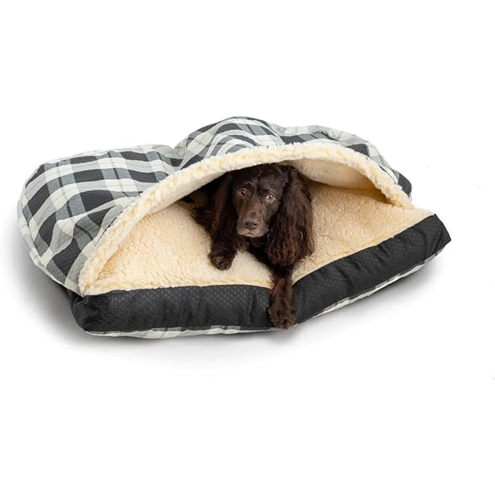 Cozy Cave Rectangle Dog Bed for Medium and Large Pets - Antland Marketplace