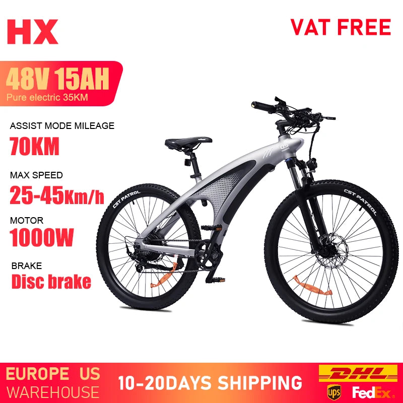 HX Q5 2000W Electric Mountain Bike 27.5 Off Road E Bike