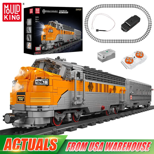 Mould King 12018 RC Train Locomotive Building Block Set