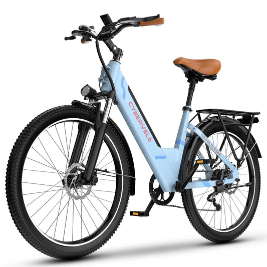26 Inch Step Thru Electric Bicycle EK2 With Removable Lithium Battery 1000W