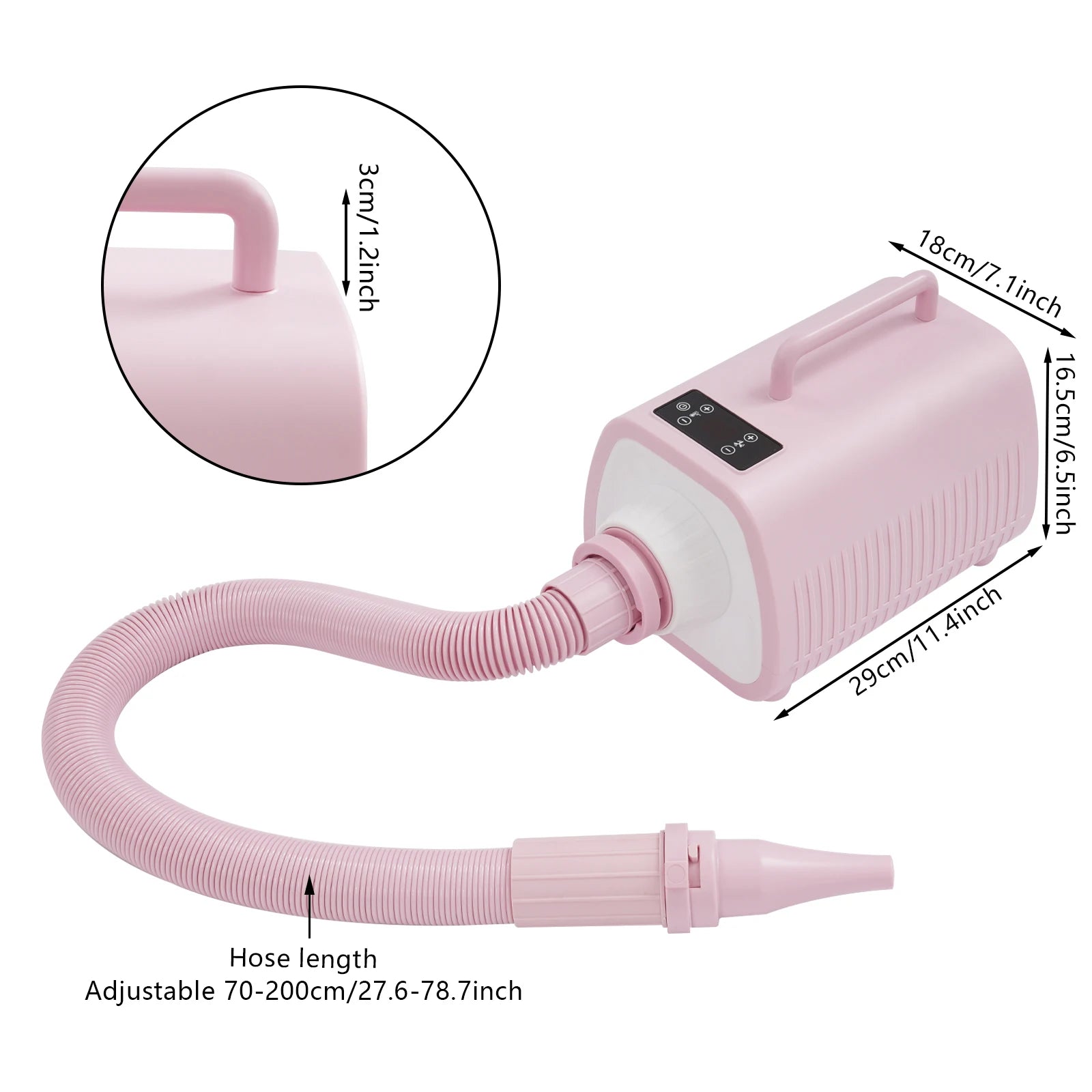 Professional Pet Hair Dryer 2100W Adjustable Speed Settings - Antland Marketplace