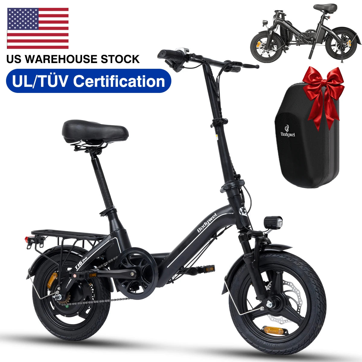 Bodywel T16Pro Foldable Electric Bike 750W Urban Commuting