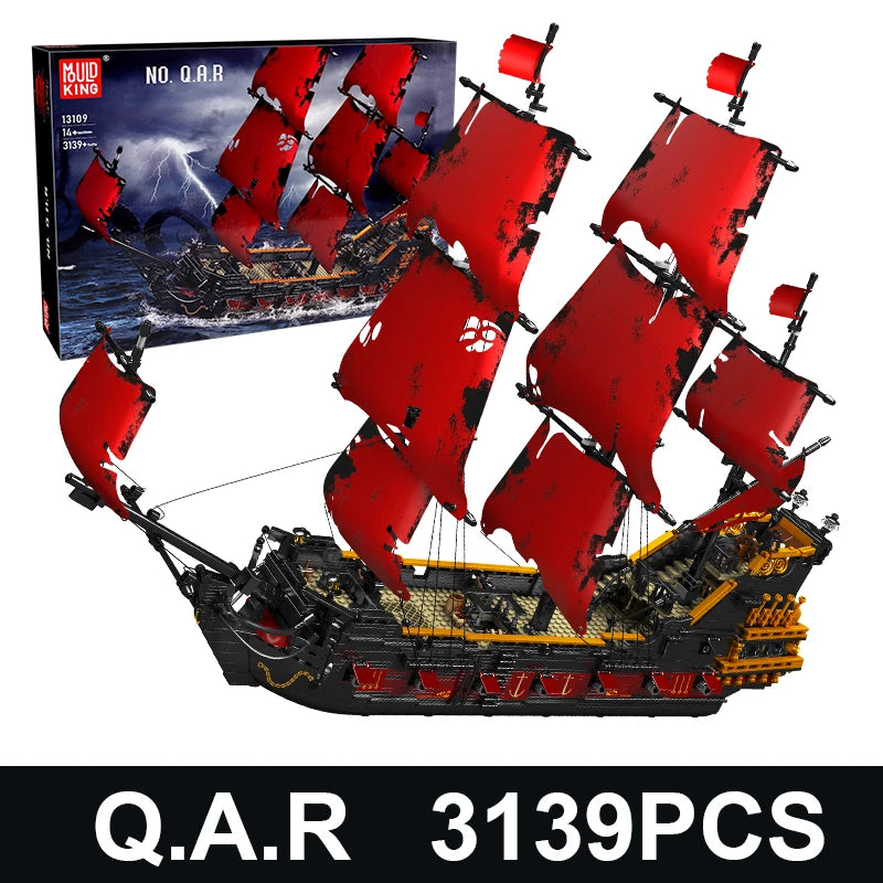 Mould King 13109 Queen Annes Revenge Pirate Ship Set