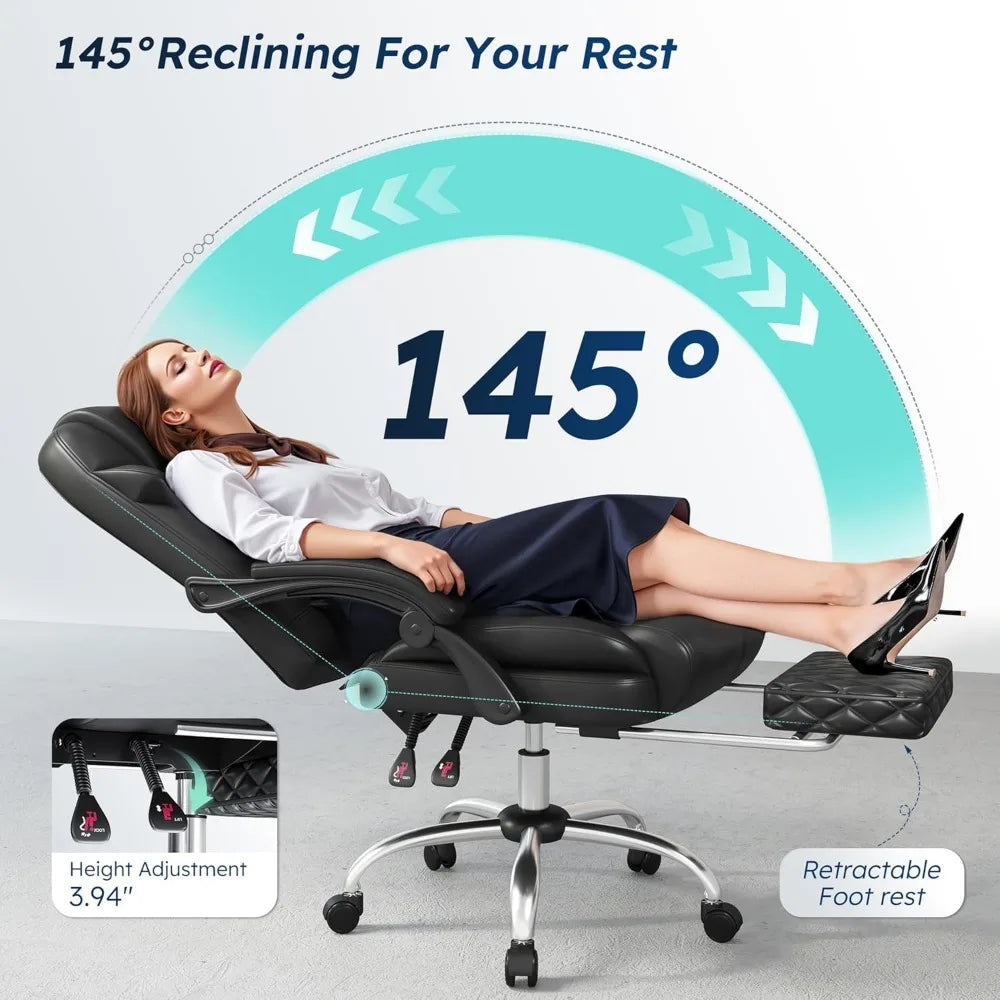 Ergonomic Office Chair with Footrest and Lumbar Support - Antland Marketplace