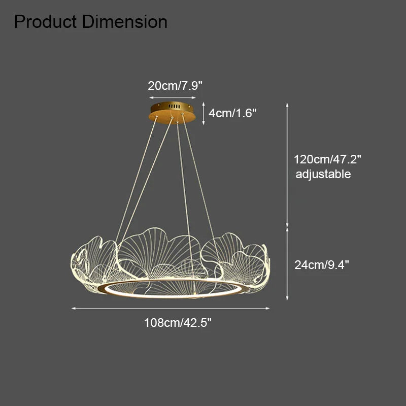 Modern Dimmable Chandelier Pendant Light for Bedroom Decor - Antland Marketplace