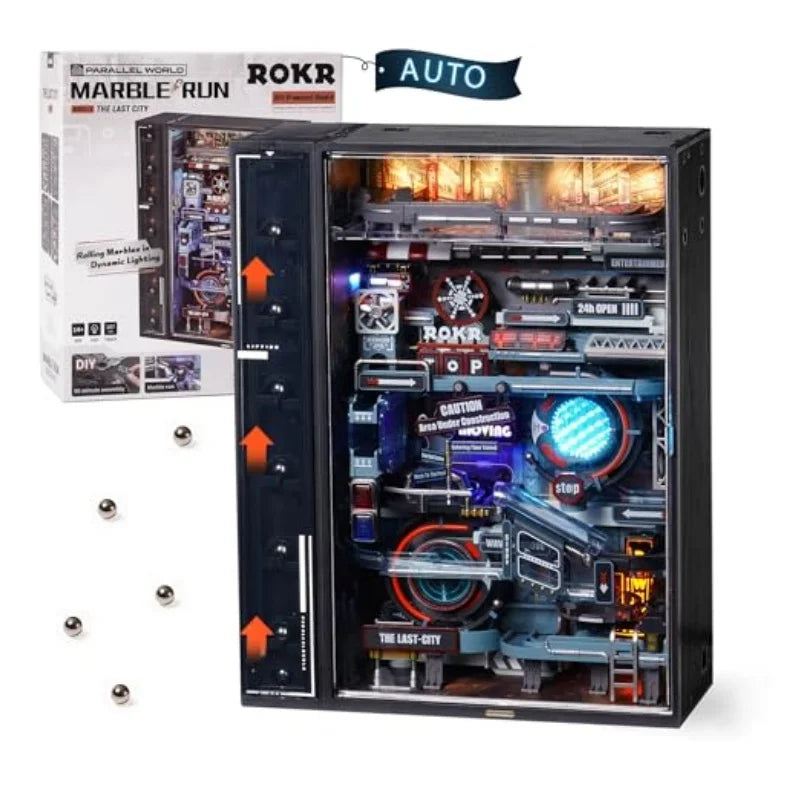 Robotime The Last City Wooden Marble Run Toy Set For Adults