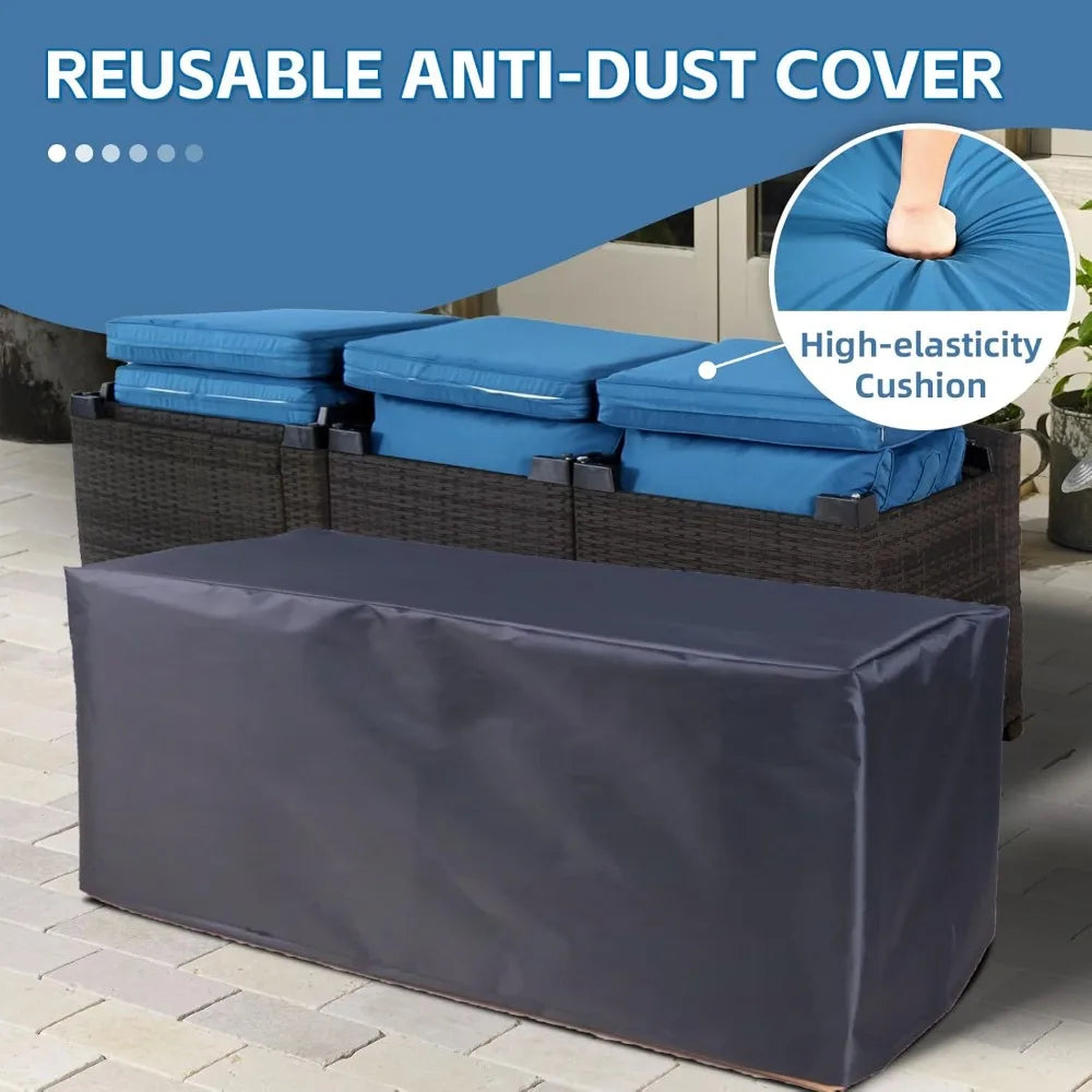 Angduo 7 Piece Outdoor Rattan Sectional Sofa Set Furniture