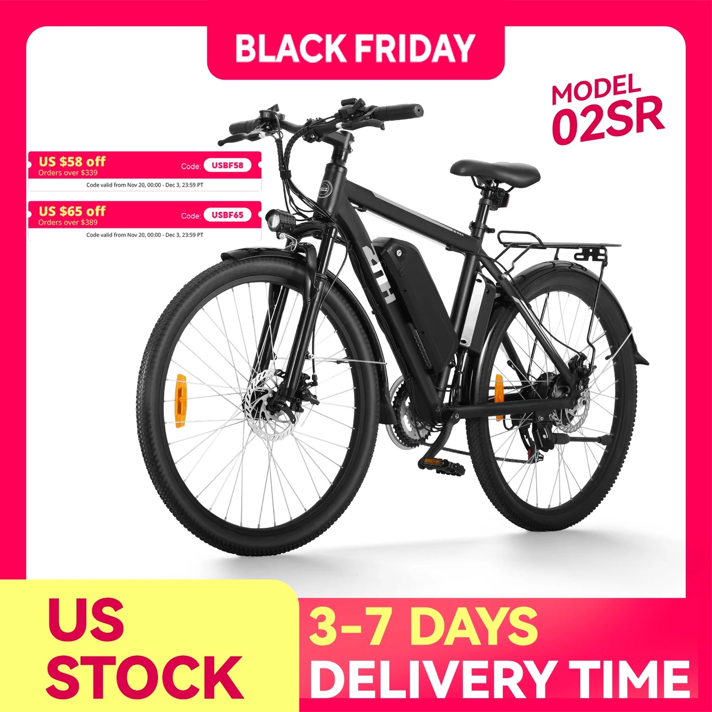 ZNH 1000W Electric Mountain Bike For Adults 26 Inch 48V Battery 60 Mile Range