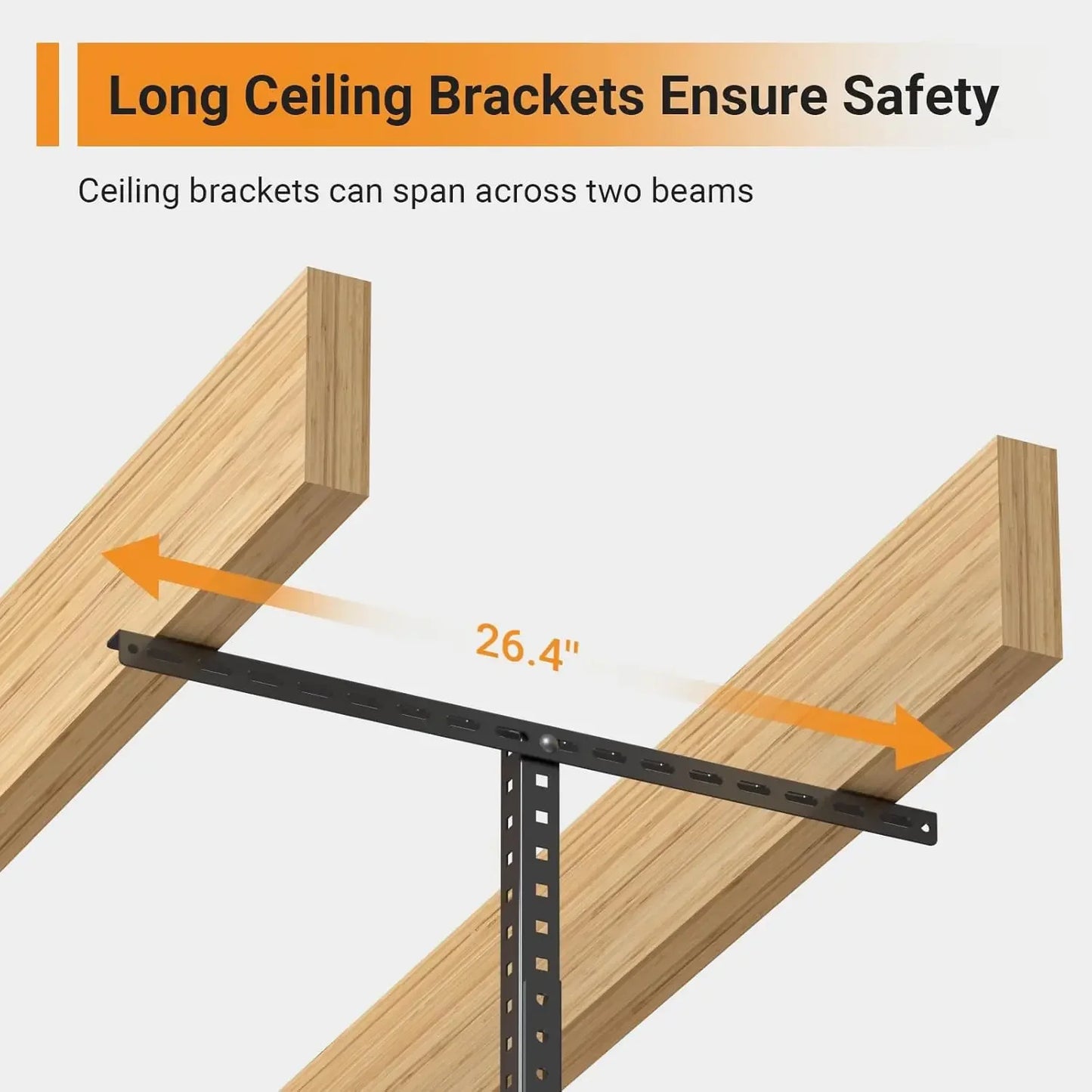 Heavy Duty Overhead Garage Storage Rack 4x8 Metal Ceiling