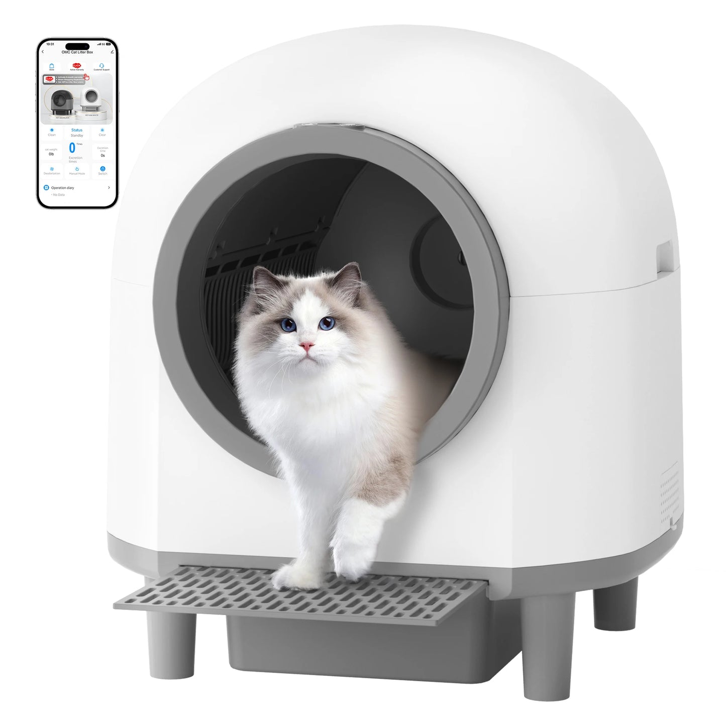 REDSASA Automatic Cat Litter Box with App Control and Trash Bag - Antland Marketplace