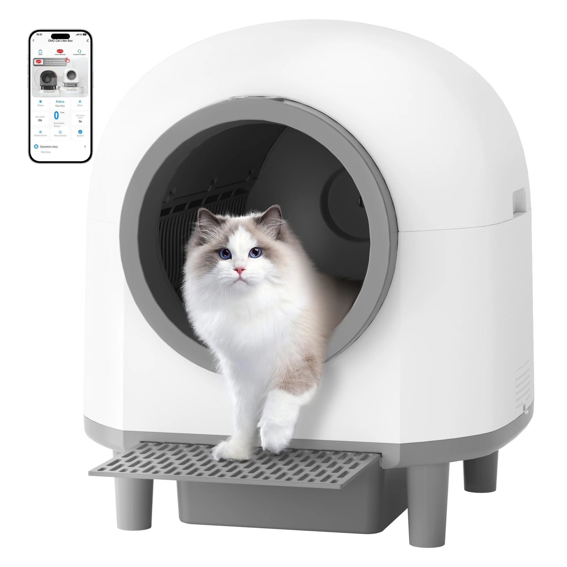 REDSASA Automatic Cat Litter Box with App Control and Trash Bag - Antland Marketplace