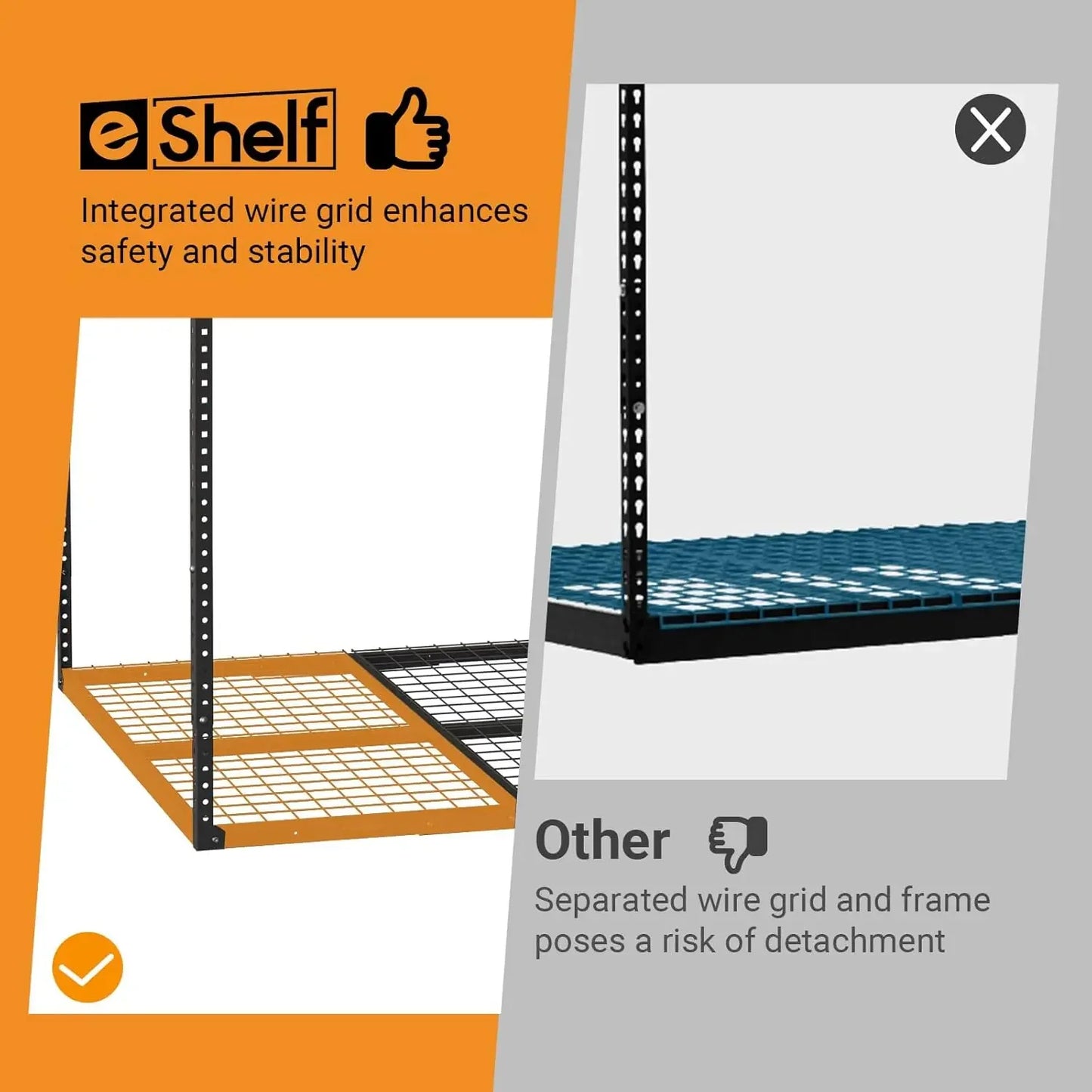 Heavy Duty Overhead Garage Storage Rack 4x8 Metal Ceiling