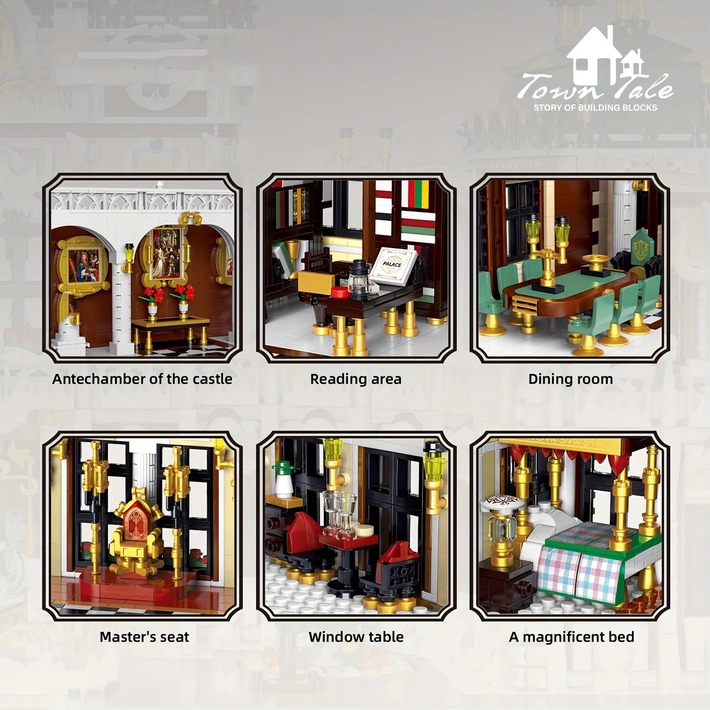 Luxury Palace Building Blocks Street View MOC 11930 PCS Set