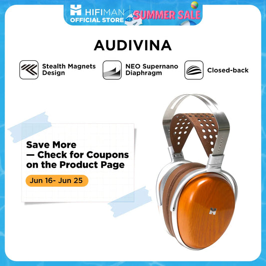 HIFIMAN Audivina Closed Back Planar Magnetic Headphones - Antland Marketplace