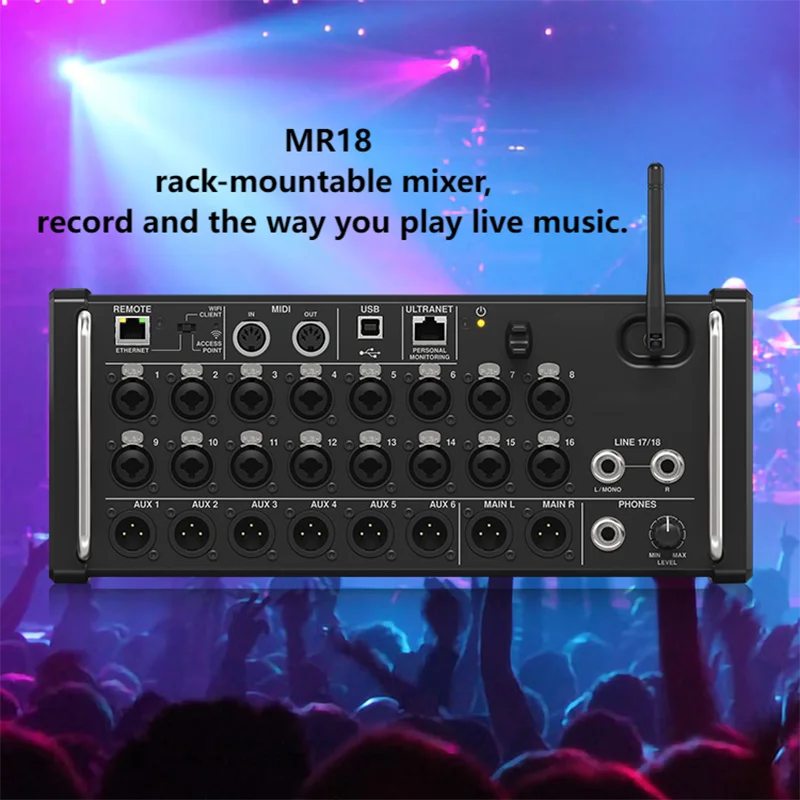 XR18 MR18 Rack Mount Digital Mixer With WiFi DSP USB