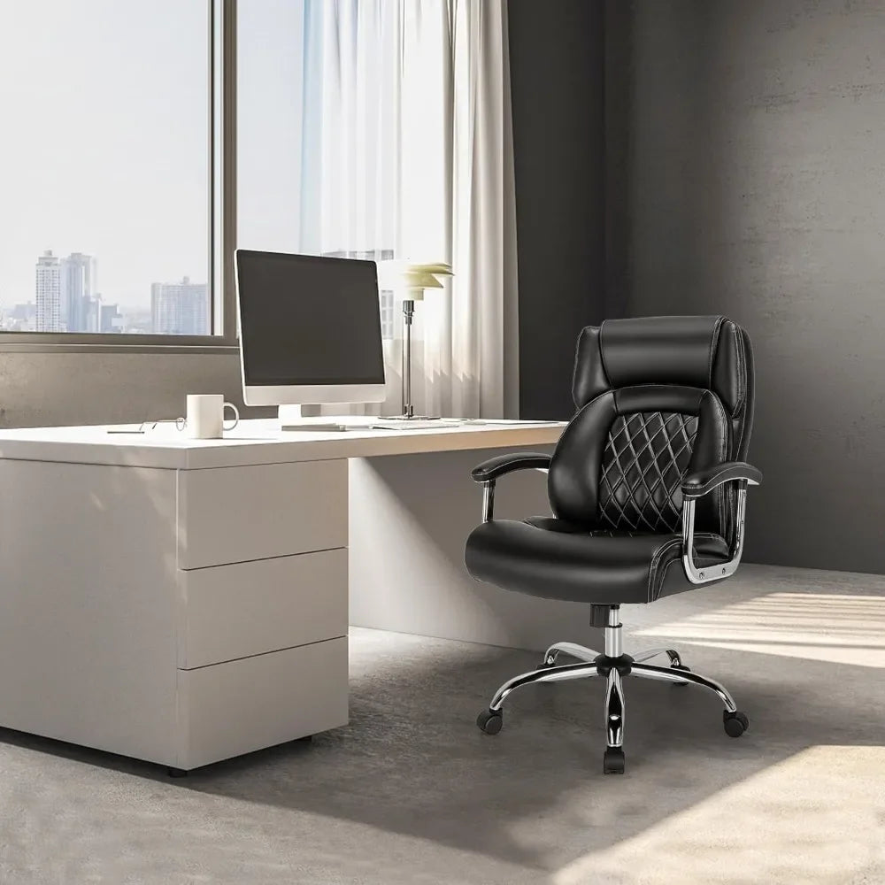 Big and Tall Executive Office Chair 500LBS Adjustable Comfort - Antland Marketplace