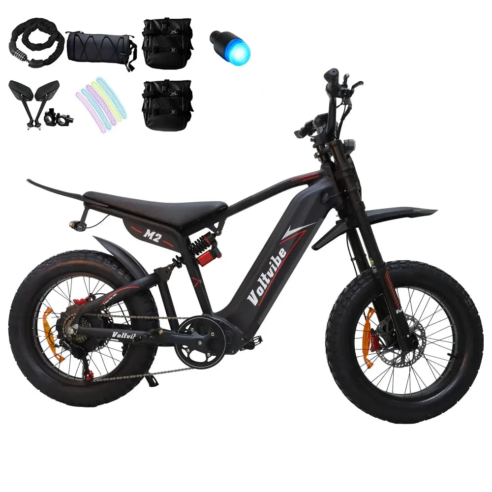 Baolujie M2 Electric Mountain Bike 60V 2000W 20inch Ebike