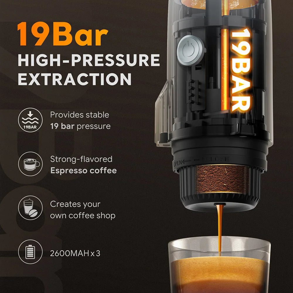 Portable Electric Espresso Maker for Travel and Camping - Antland Marketplace