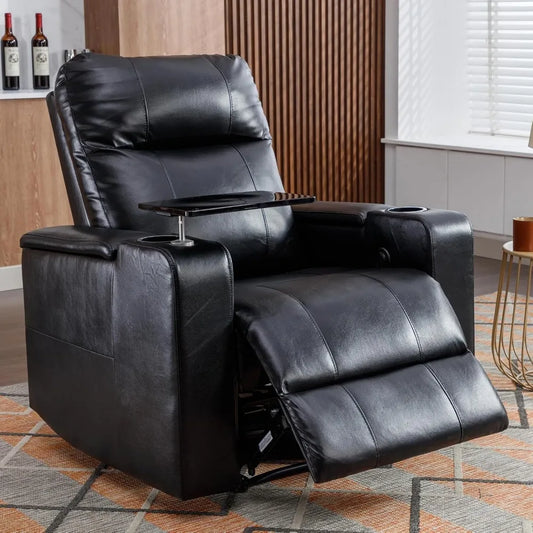 Power Recliner Chair with USB Ports and Swivel Tray Table - Antland Marketplace