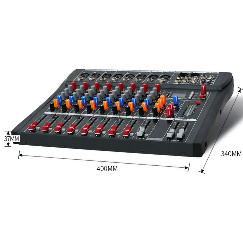 Professional Bluetooth USB DJ Mixer Console 8 Channel