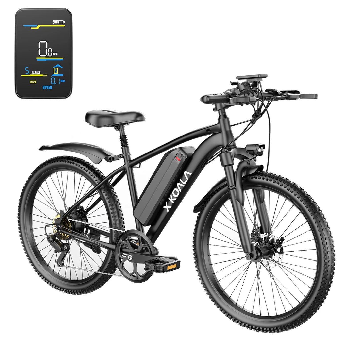 26 Inch Electric Bike For Adults 1000W Peak Motor 25MPH Commuter Ebike