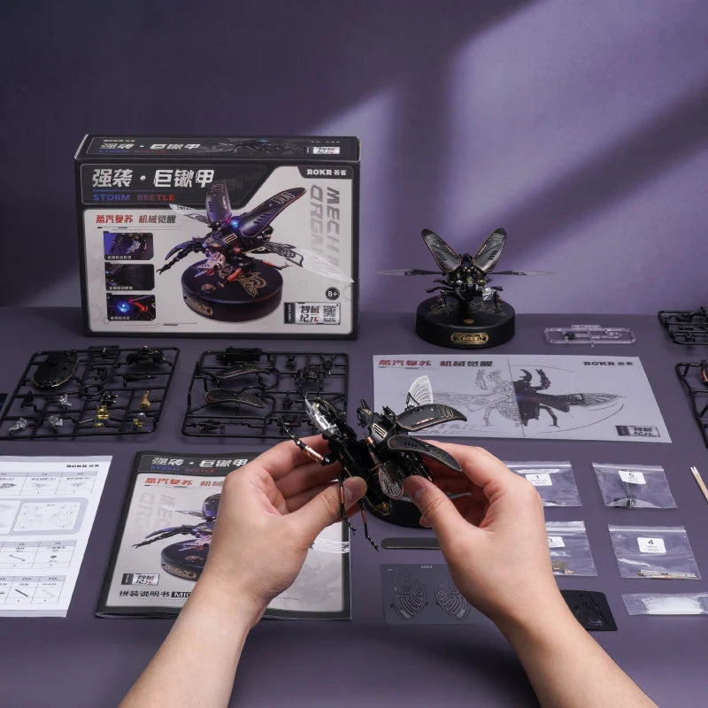 Robotime MI Series Three Dimensional Puzzle Sets Emperor Scorpion Beetles Turtle