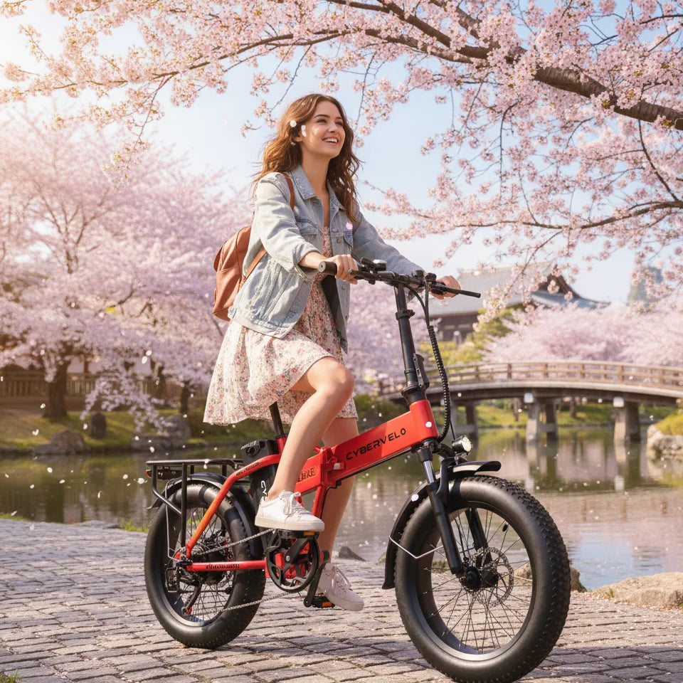 Cybervelo EK4 Electric Bicycle 48V 20.8Ah Long Range Off Road Foldable