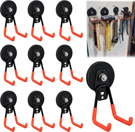 Heavy Duty Magnetic Garage Hook Set 10 Pack For Tools