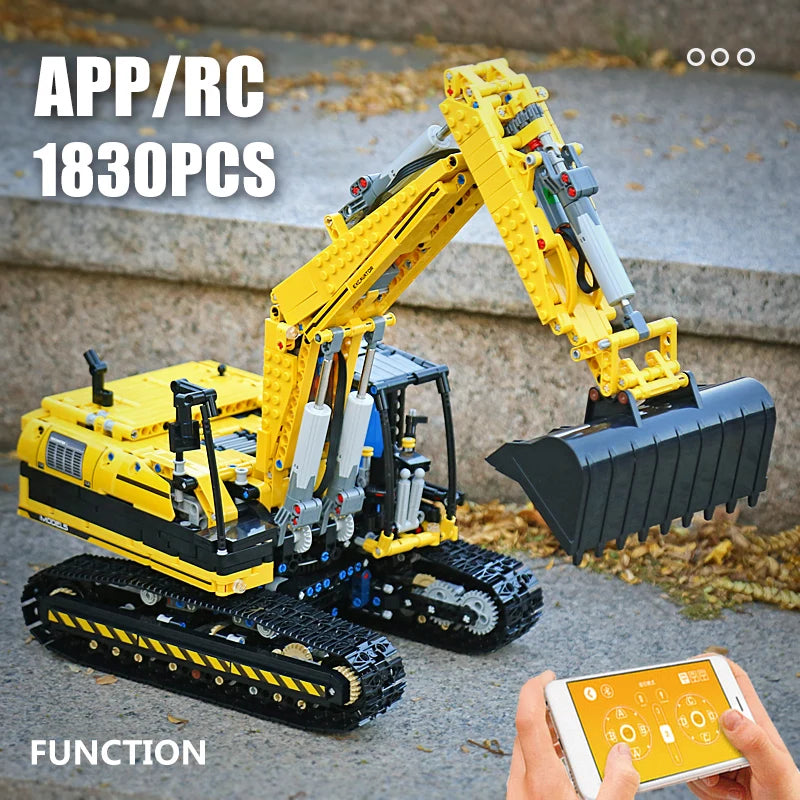 Mould King 13112 Motorized Excavator Building Block Set