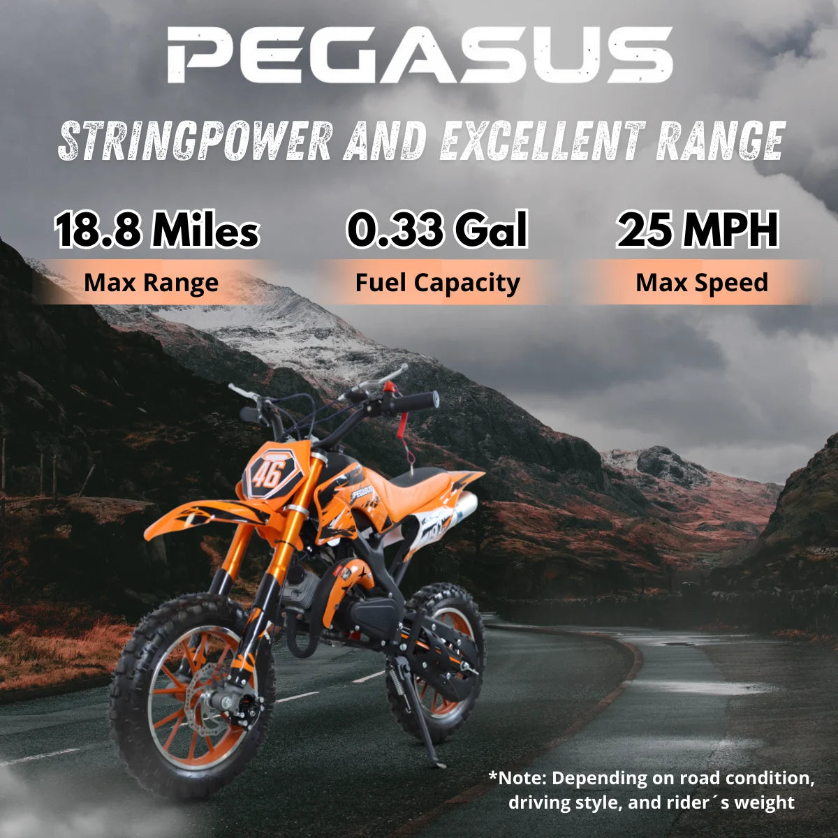 Powerful 49cc Two Stroke Crosscycle Dirt Bike For Adults And Kids