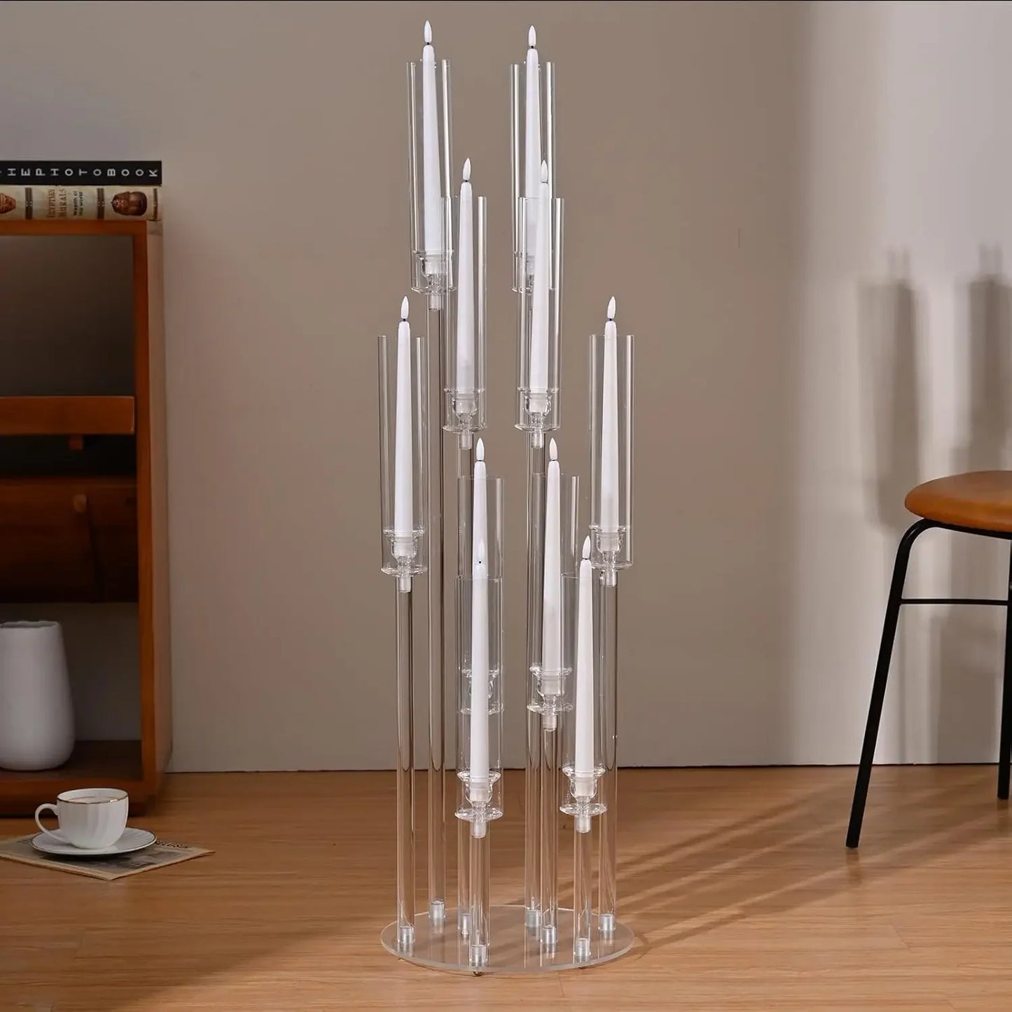 Acrylic Candelabra Centerpiece 10 Arm Wedding Table Decor